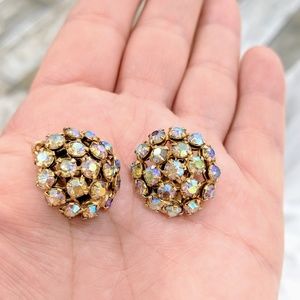 Aurora Borealis Earrings Vintage